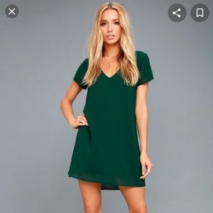 Freestyle Forest Green Shift Dress